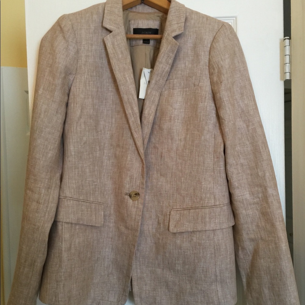 J crew linen blazer